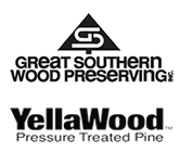 Georgia Southern Wood Preserving and YellaWood Logos